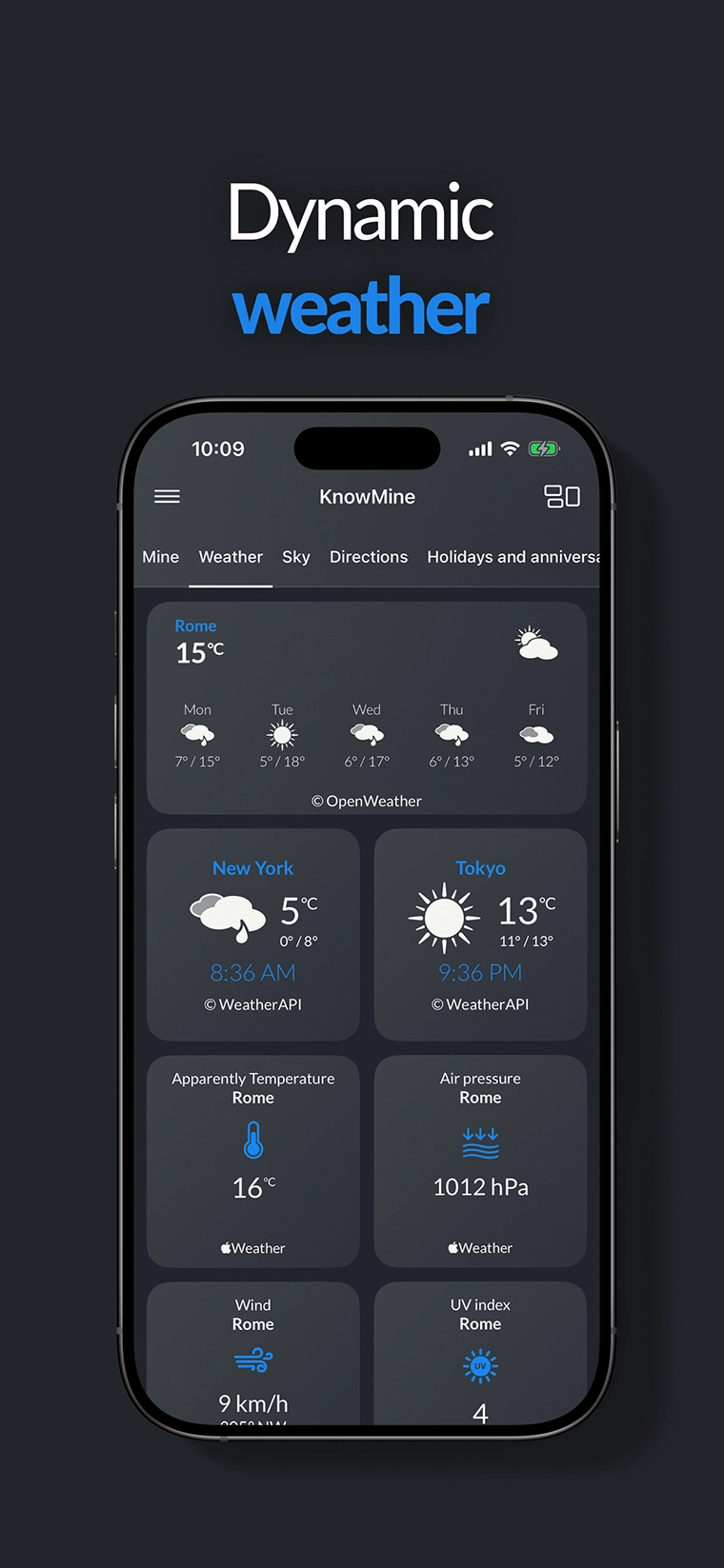 Dynamic weather